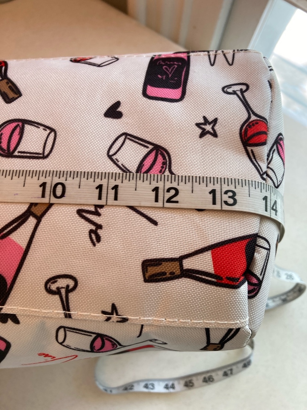 Serra Wine Dispensing Tote Bag - Pink & Red - Picture 9 of 10
